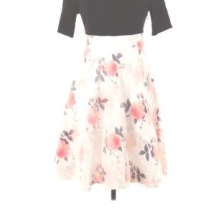 Vero Moda Alaina Floral High Waist Midi Skirt XS